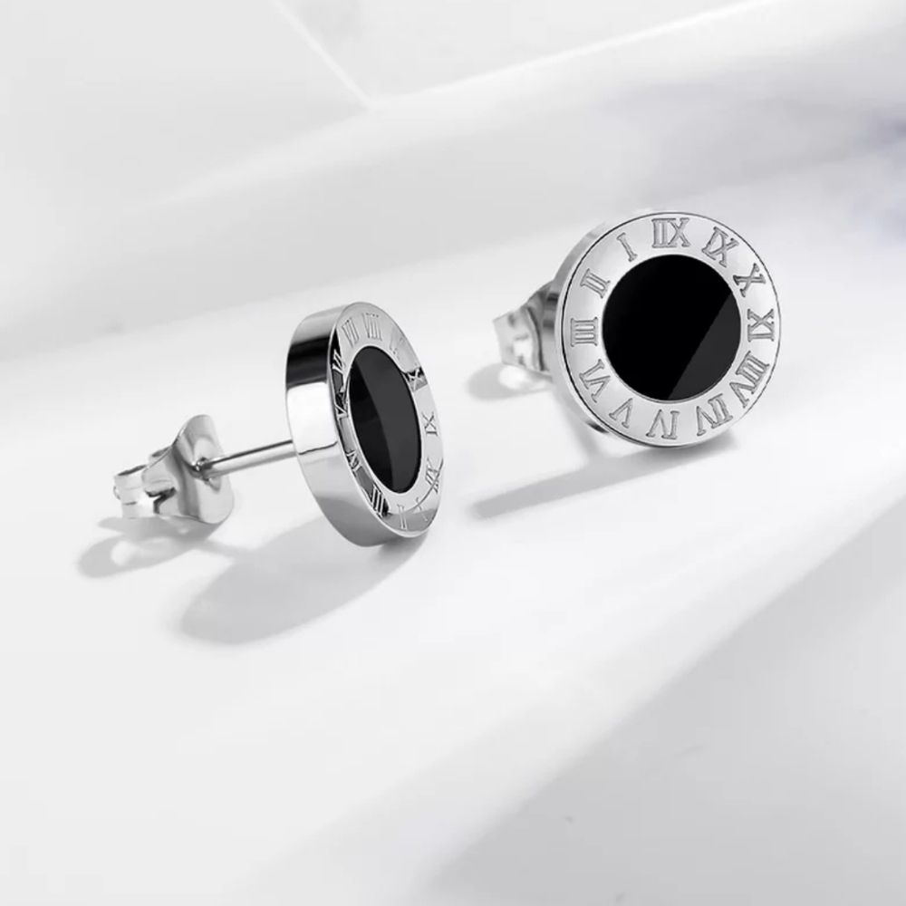 Vintage Roman Numerals Earrings